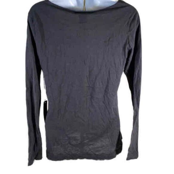 NEW BCBGMAXAZRIA Black Long Sleeve Sequin Accent Shirt Sz L - Picture 2 of 4